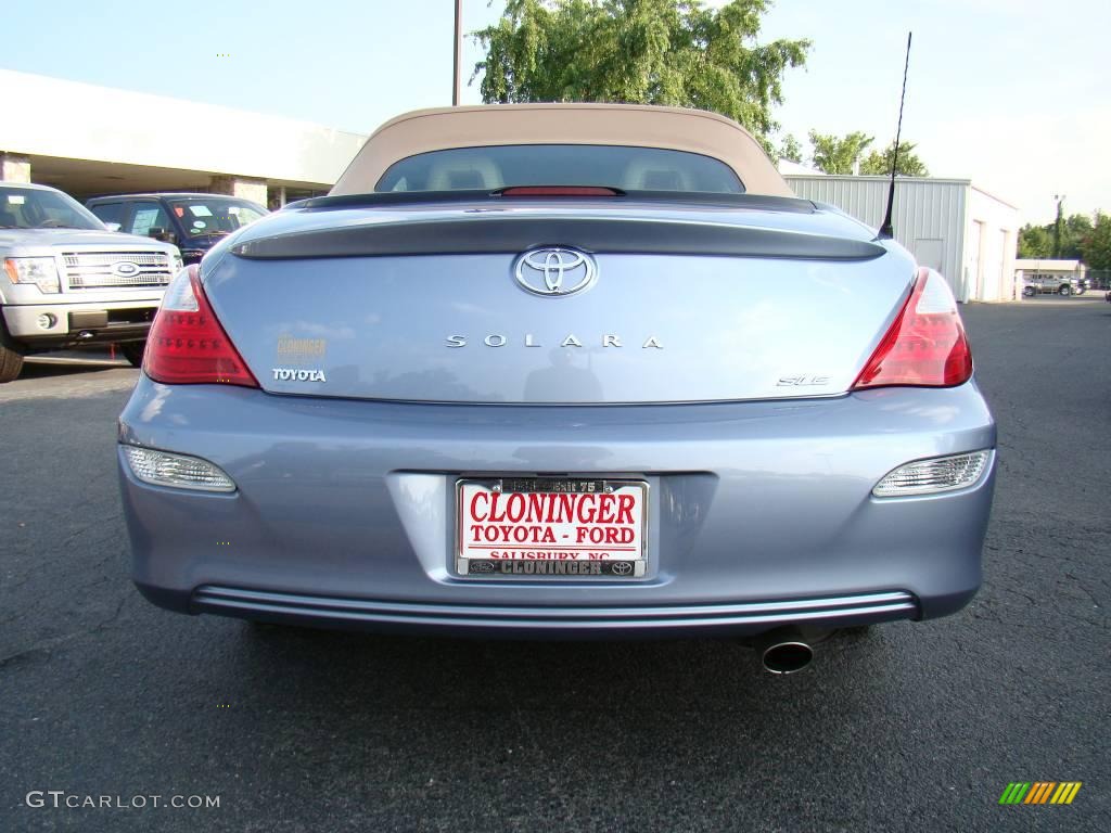 2007 Solara SLE V6 Convertible - Cosmic Blue Metallic / Ivory photo #4