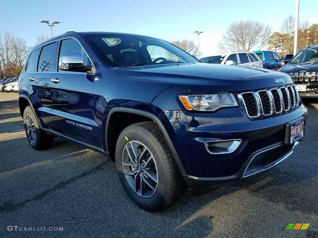 2018 Grand Cherokee Limited 4x4 - True Blue Pearl / Black photo #1