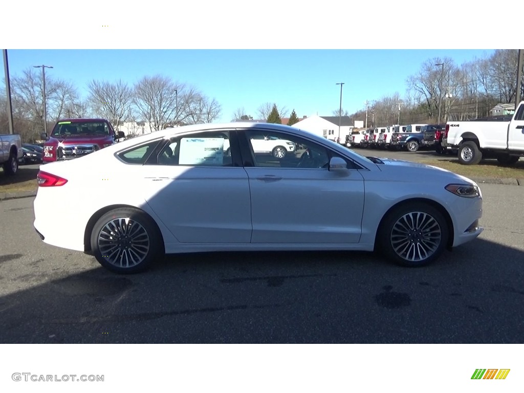 2018 Fusion SE AWD - White Platinum / Ebony photo #8