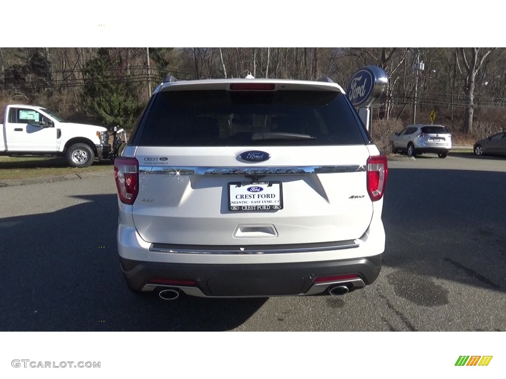 2018 Explorer XLT 4WD - White Platinum / Medium Stone photo #6
