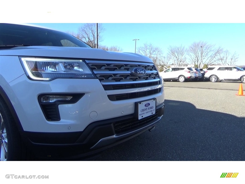 2018 Explorer XLT 4WD - White Platinum / Medium Stone photo #28