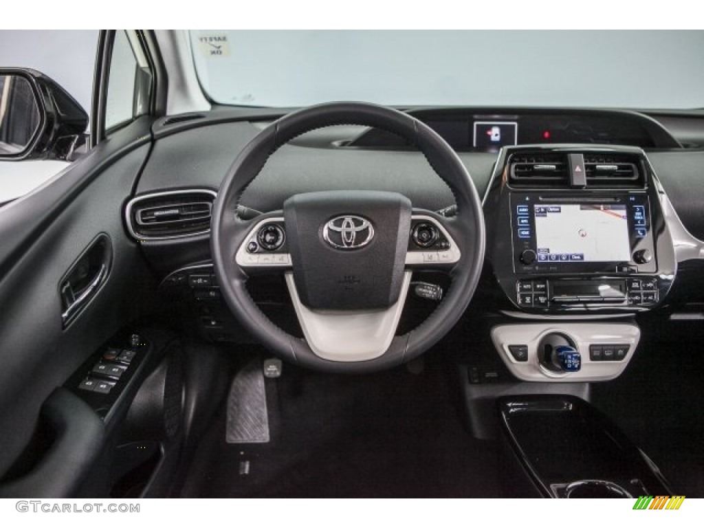 2017 Toyota Prius Prime Premium Black Dashboard Photo #124900715