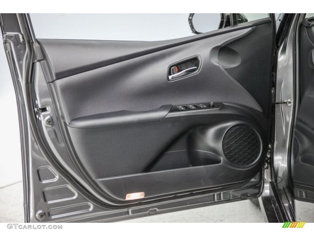 2017 Toyota Prius Prime Premium Black Door Panel Photo #124900841