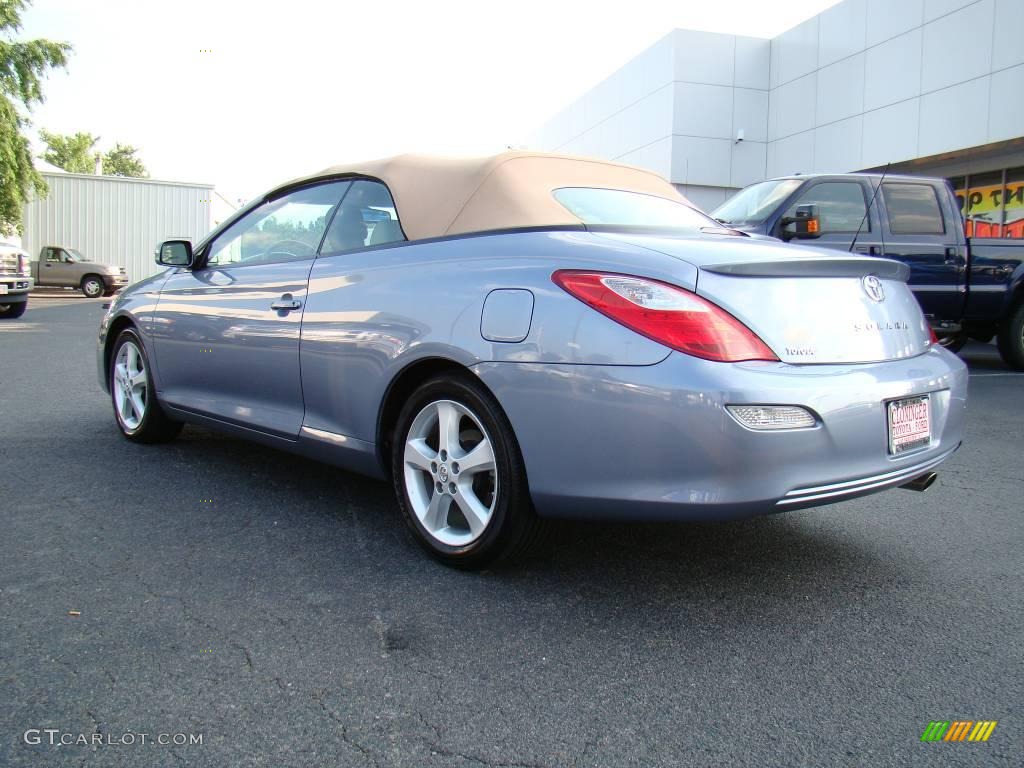 2007 Solara SLE V6 Convertible - Cosmic Blue Metallic / Ivory photo #25