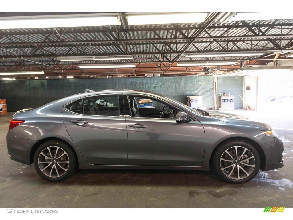 2017 TLX V6 SH-AWD Technology Sedan - Modern Steel Metallic / Ebony photo #8