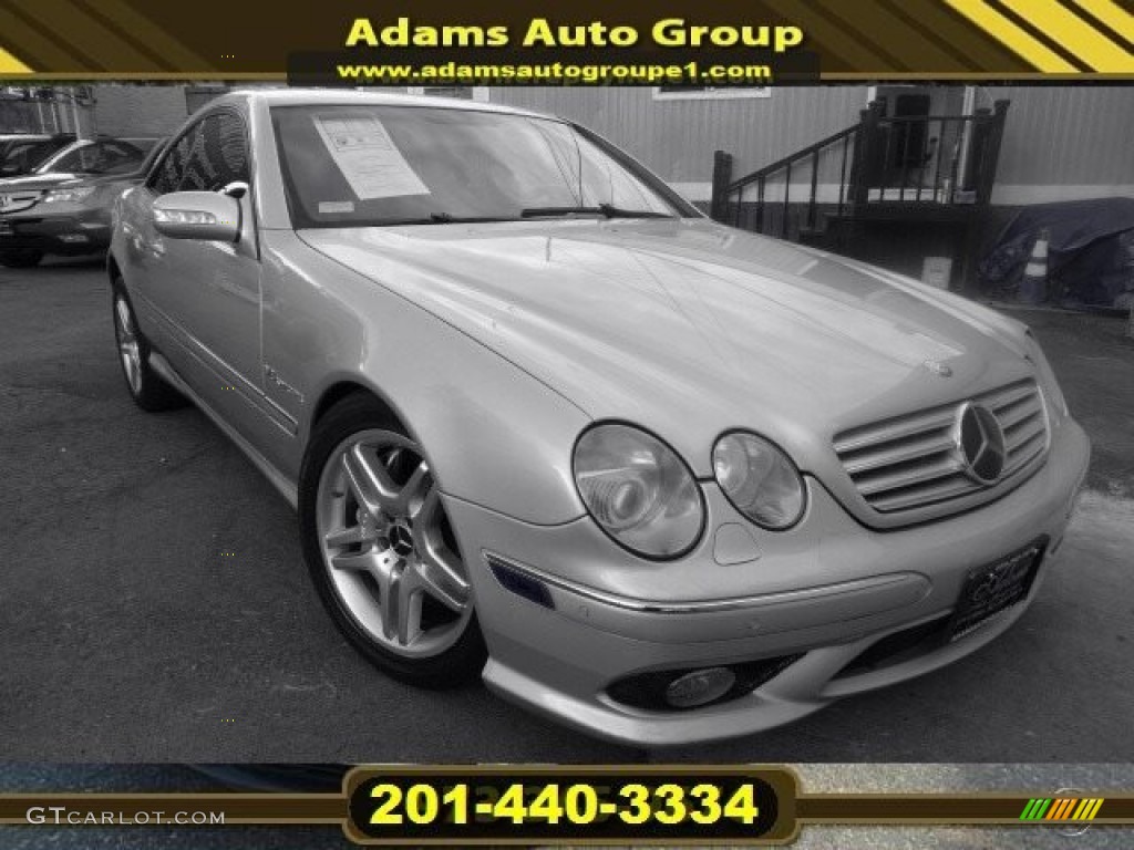 2003 CL 55 AMG - Brilliant Silver Metallic / Charcoal photo #2