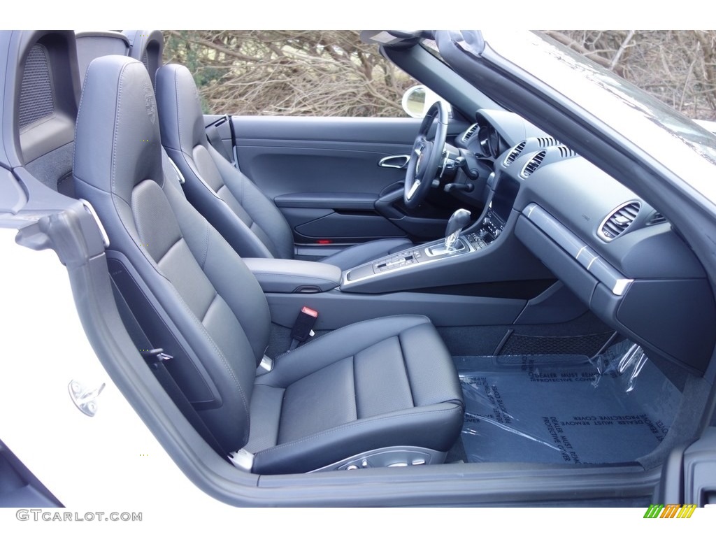 Black Interior 2017 Porsche 718 Boxster S Photo #124904246