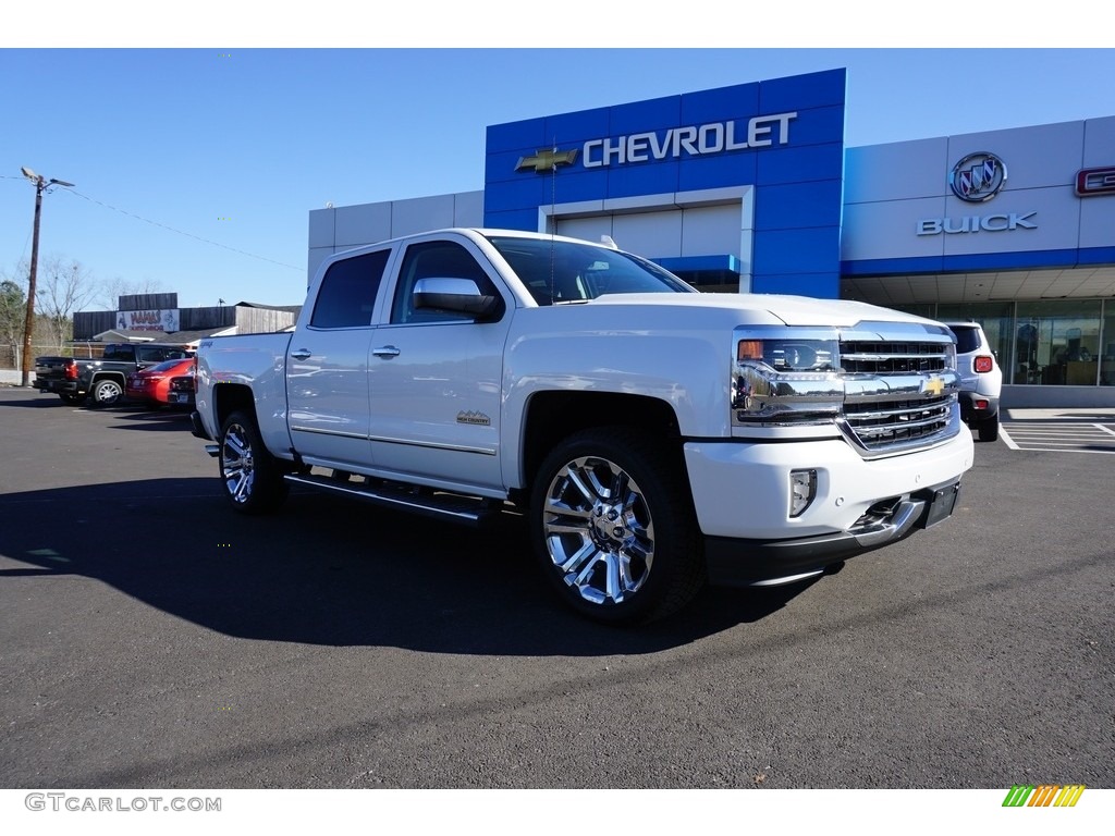 2018 Silverado 1500 High Country Crew Cab 4x4 - Iridescent Pearl Tricoat / High Country Saddle photo #1