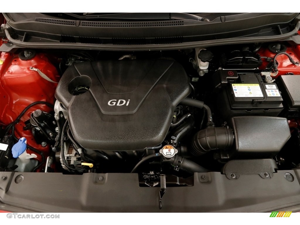 2014 Accent GLS 4 Door - Boston Red / Gray photo #15