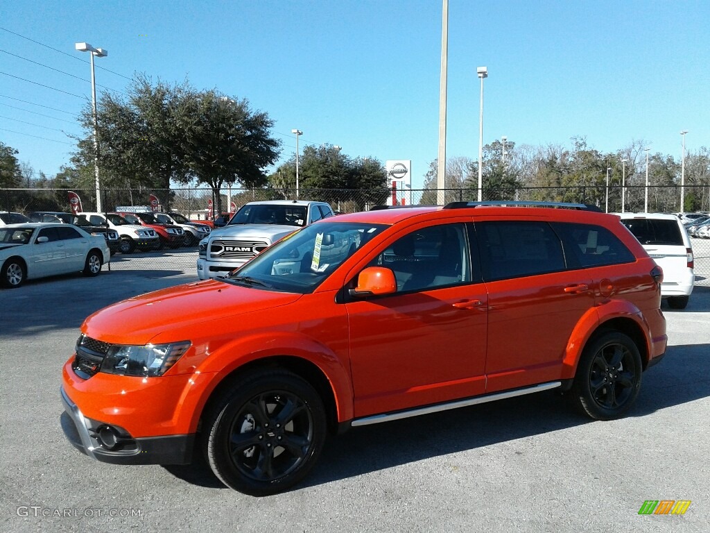Blood Orange 2018 Dodge Journey Crossroad Exterior Photo #124908824