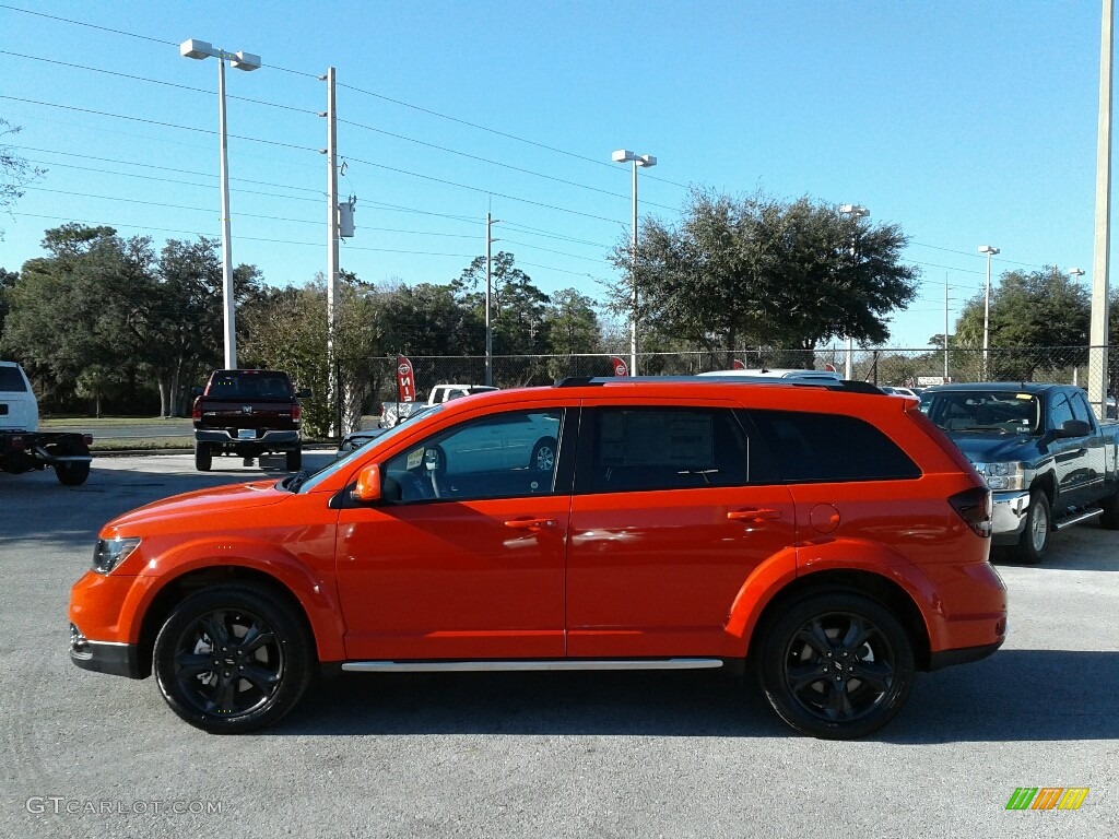 Blood Orange 2018 Dodge Journey Crossroad Exterior Photo #124908863