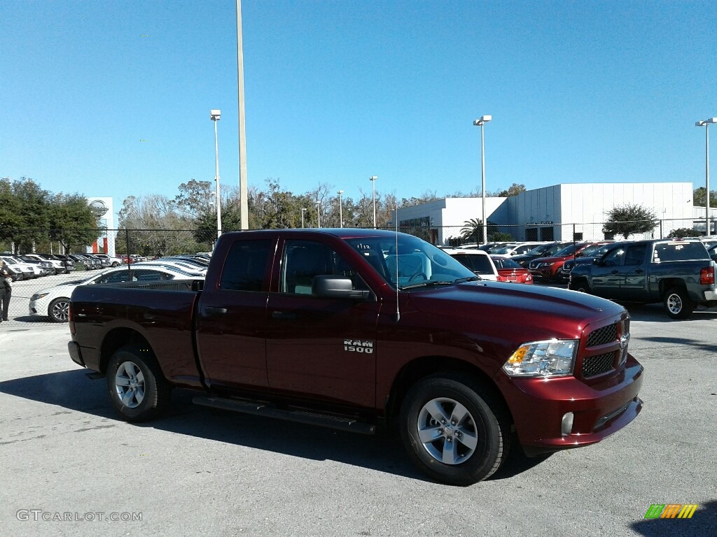 2018 1500 Express Quad Cab - Delmonico Red Pearl / Black/Diesel Gray photo #7