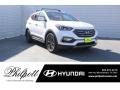 Pearl White 2018 Hyundai Santa Fe Sport 2.0T