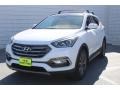 2018 Pearl White Hyundai Santa Fe Sport 2.0T  photo #3
