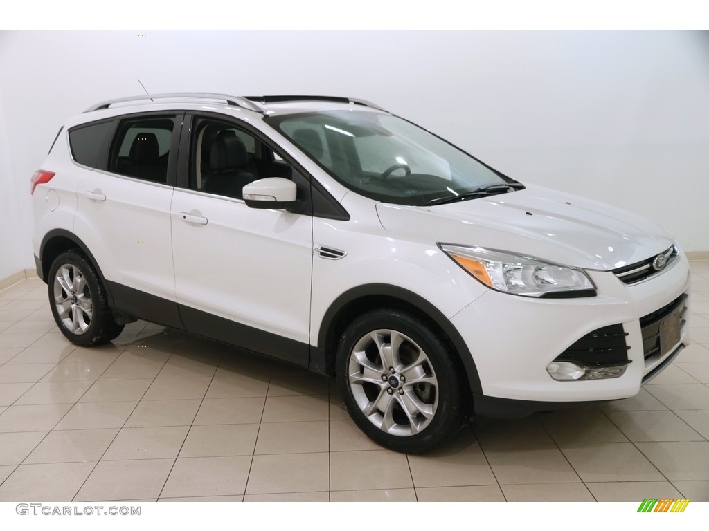 2015 Escape Titanium 4WD - White Platinum Metallic Tri-Coat / Charcoal Black photo #1