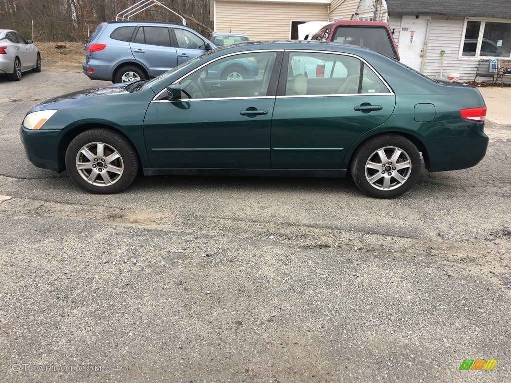 2003 Accord LX Sedan - Noble Green Pearl / Gray photo #2