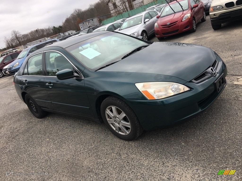 2003 Accord LX Sedan - Noble Green Pearl / Gray photo #7