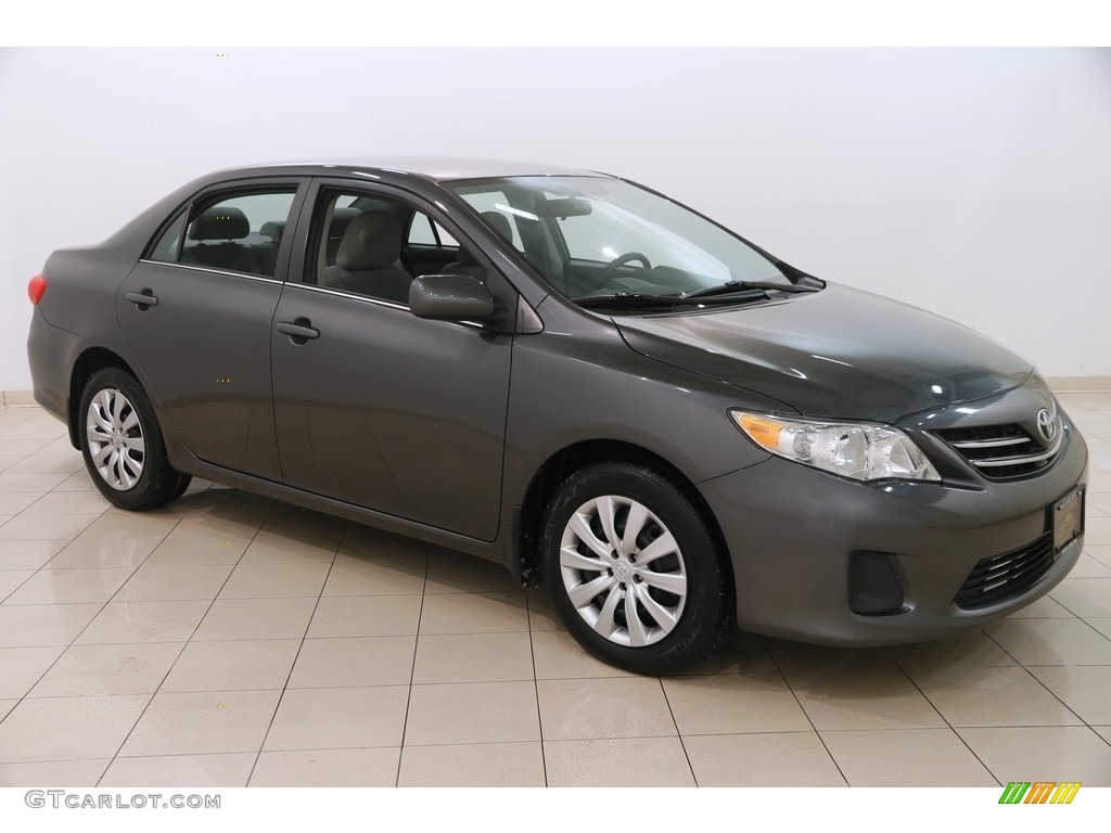 2013 Corolla LE - Magnetic Gray Metallic / Ash photo #1