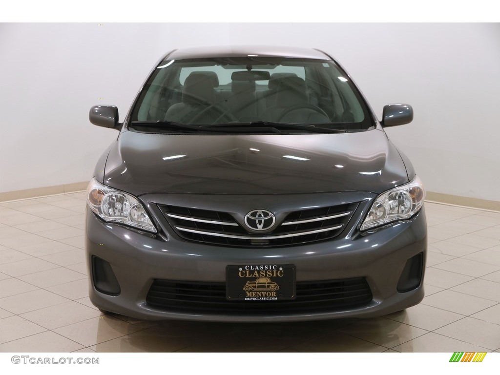 2013 Corolla LE - Magnetic Gray Metallic / Ash photo #2