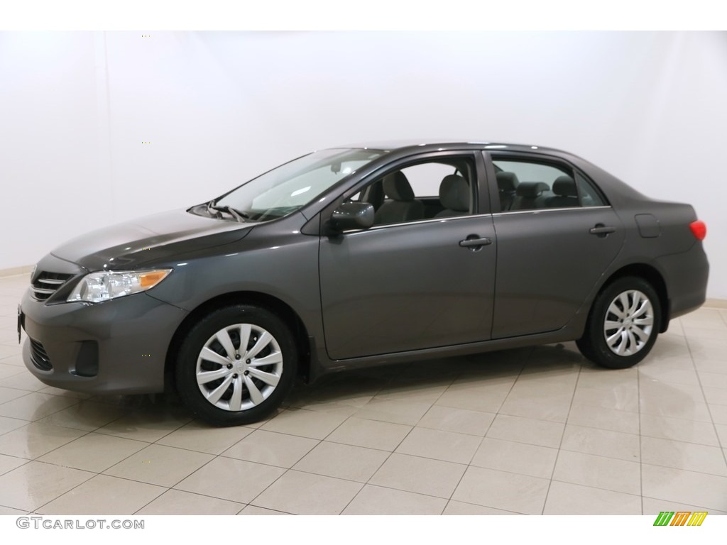 2013 Corolla LE - Magnetic Gray Metallic / Ash photo #3