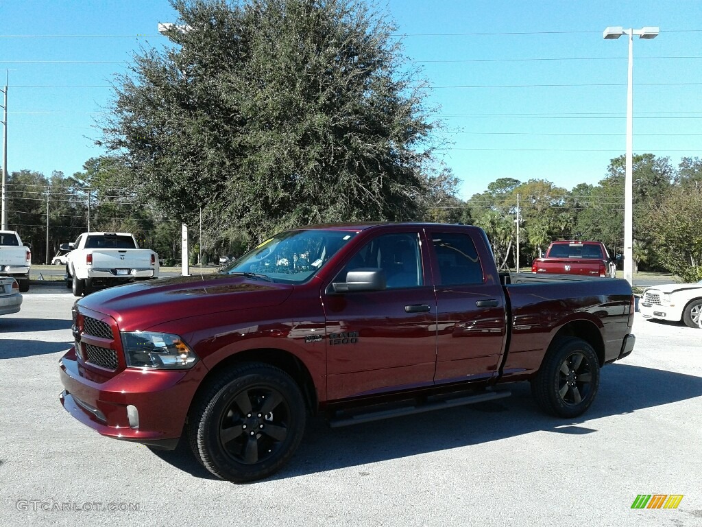 2018 1500 Express Quad Cab - Delmonico Red Pearl / Black/Diesel Gray photo #1