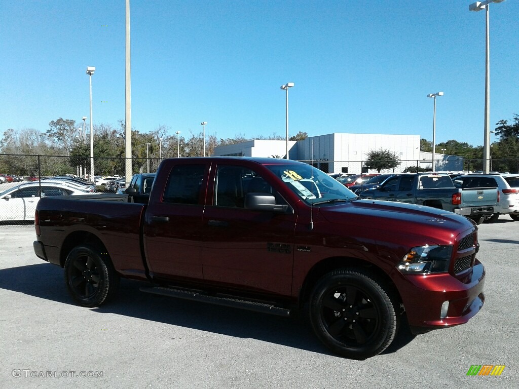 2018 1500 Express Quad Cab - Delmonico Red Pearl / Black/Diesel Gray photo #7
