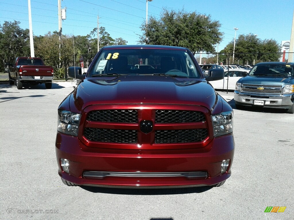 2018 1500 Express Quad Cab - Delmonico Red Pearl / Black/Diesel Gray photo #8