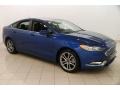 2017 Lightning Blue Ford Fusion Hybrid SE  photo #1