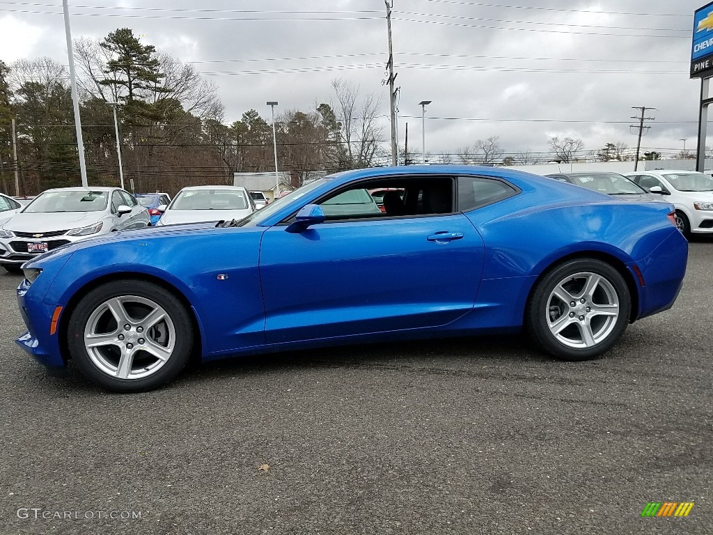 2018 Camaro LT Coupe - Hyper Blue Metallic / Jet Black photo #3