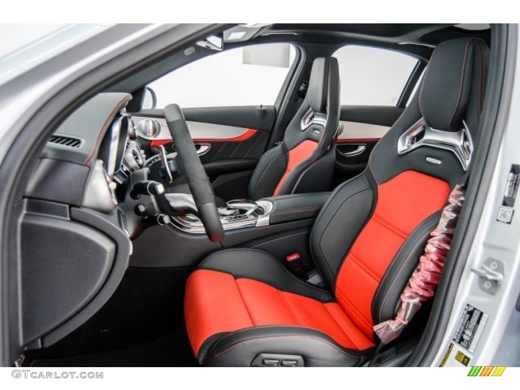 Red Pepper/Black Interior 2018 Mercedes-Benz C 63 S AMG Sedan Photo #124918247