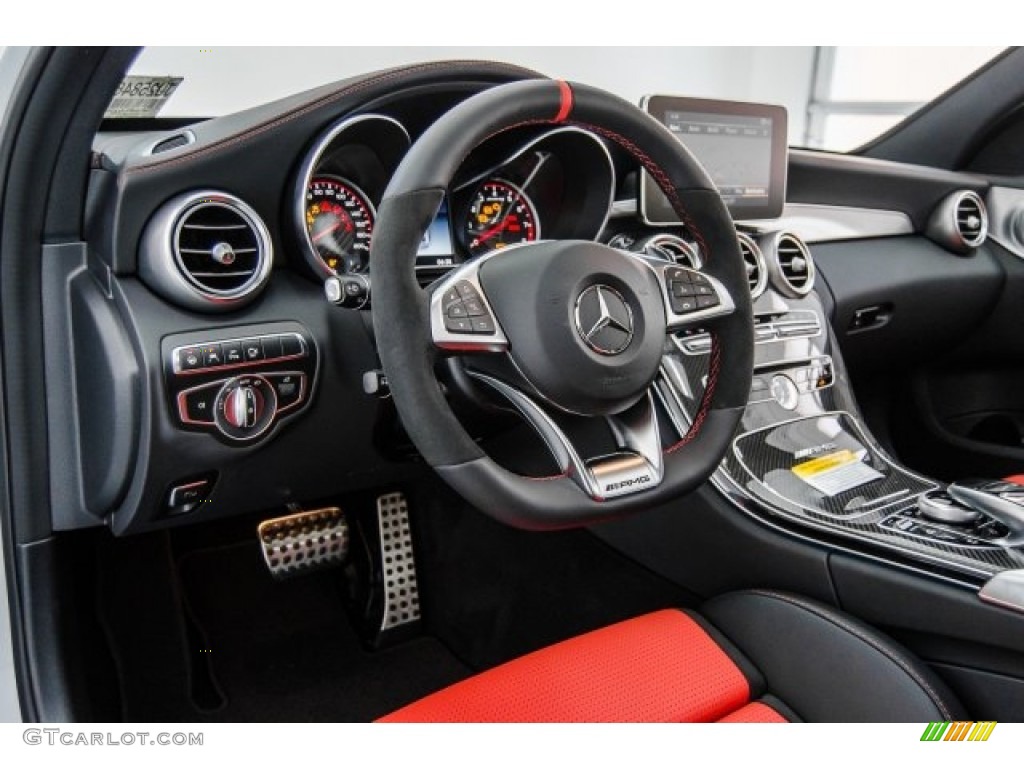 2018 Mercedes-Benz C 63 S AMG Sedan Red Pepper/Black Dashboard Photo #124918397
