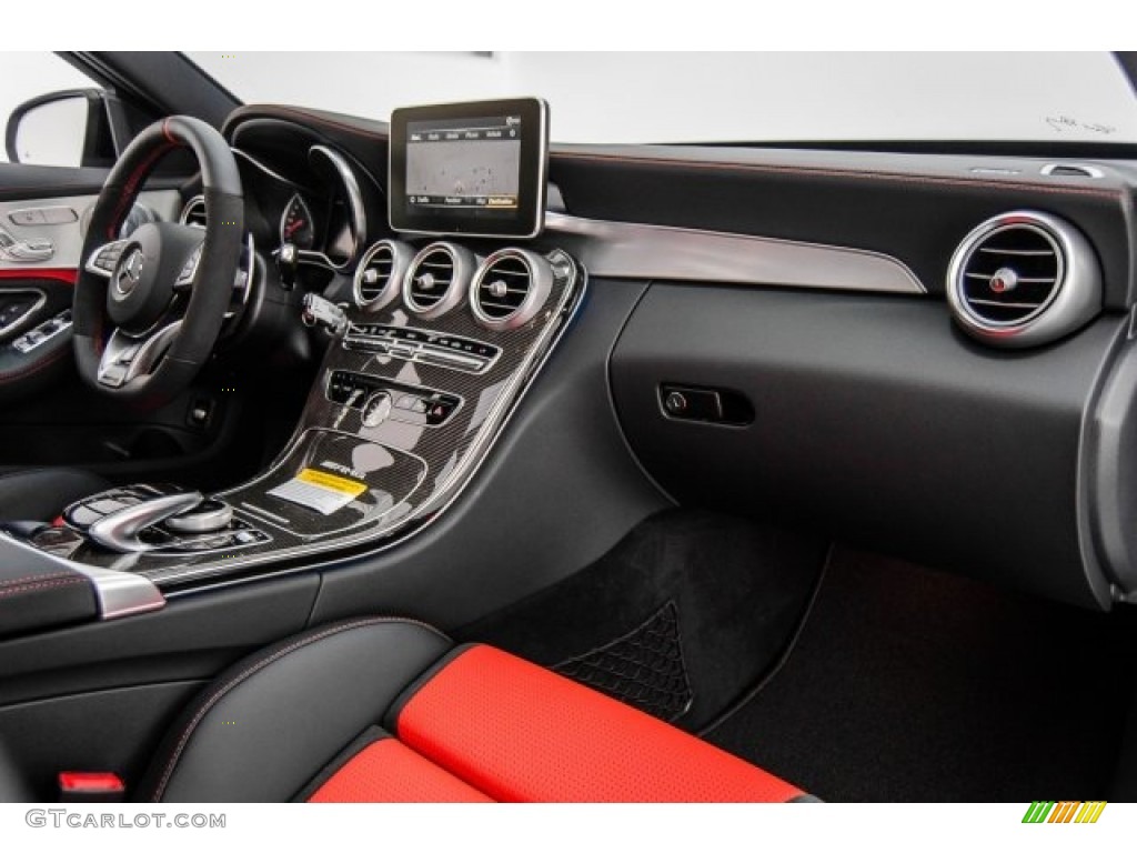 2018 Mercedes-Benz C 63 S AMG Sedan Red Pepper/Black Dashboard Photo #124918536