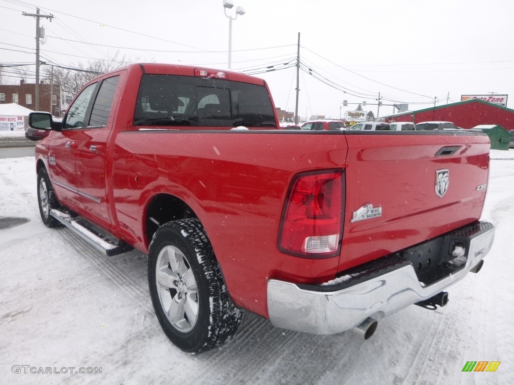 2014 1500 SLT Quad Cab 4x4 - Flame Red / Black/Diesel Gray photo #3