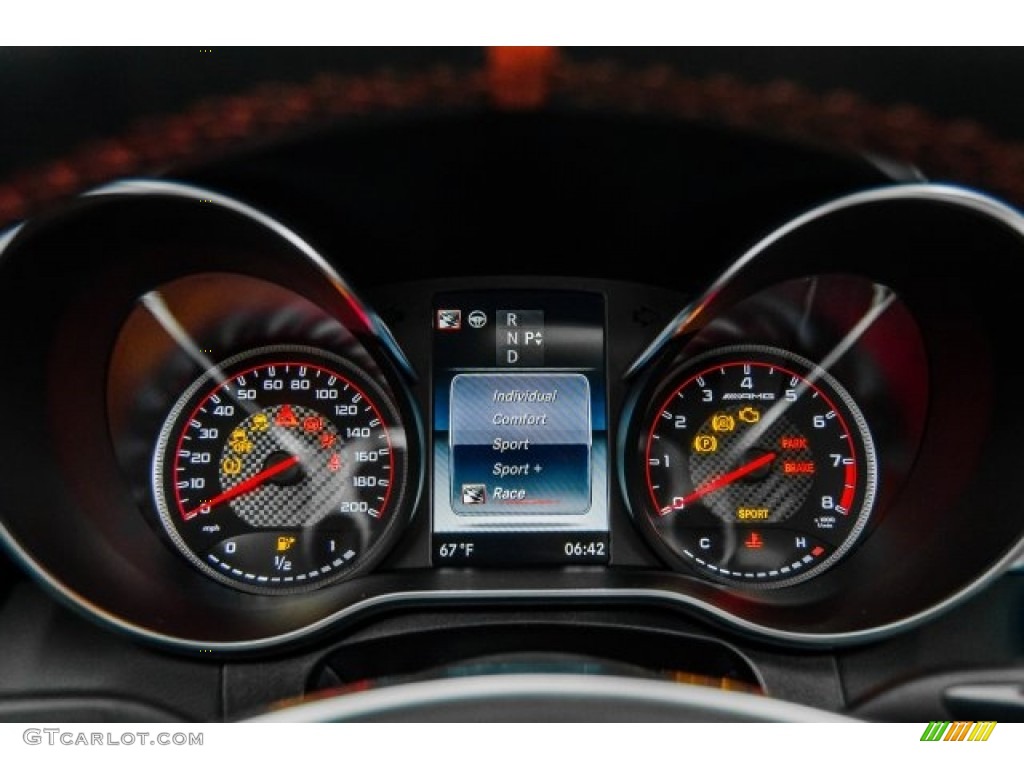 2018 Mercedes-Benz C 63 S AMG Sedan Gauges Photo #124918718