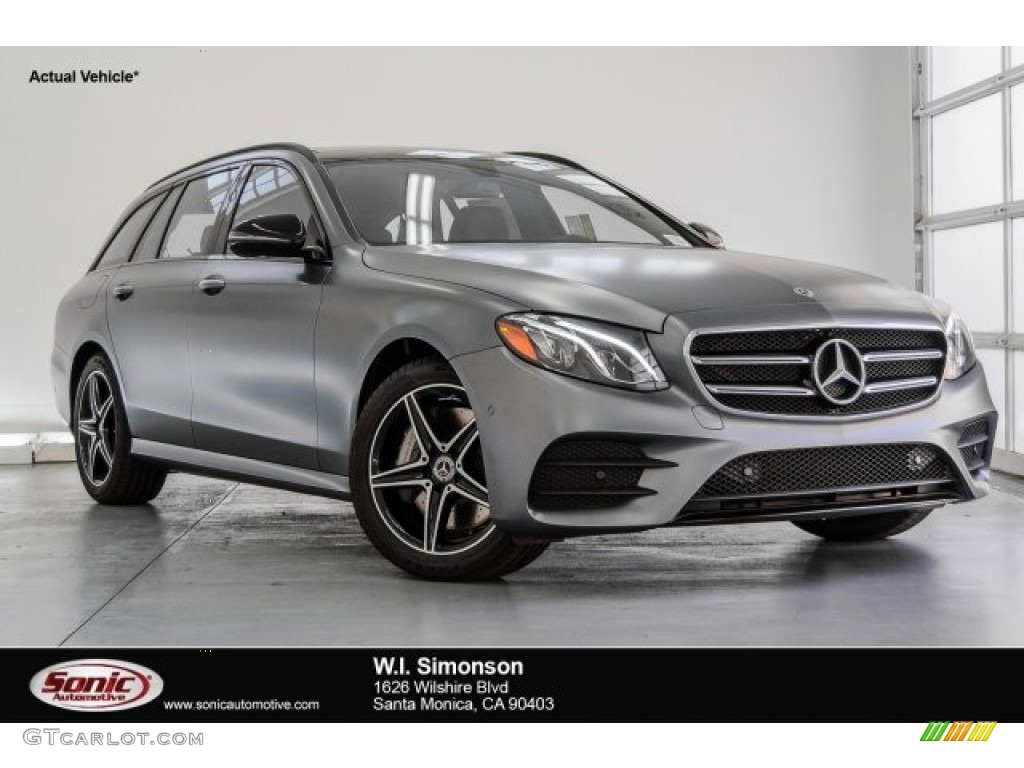 2018 E 400 4Matic Wagon - designo Selenite Grey Magno (Matte) / designo Black/Titanium Grey photo #1