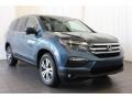 2018 Steel Sapphire Metallic Honda Pilot EX  photo #2