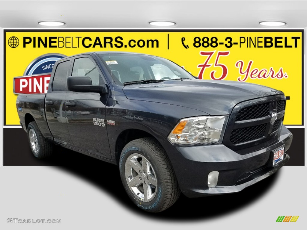 2018 1500 Express Quad Cab 4x4 - Granite Crystal Metallic / Black/Diesel Gray photo #1