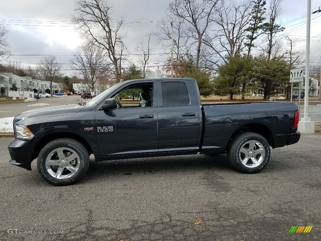 2018 1500 Express Quad Cab 4x4 - Granite Crystal Metallic / Black/Diesel Gray photo #3