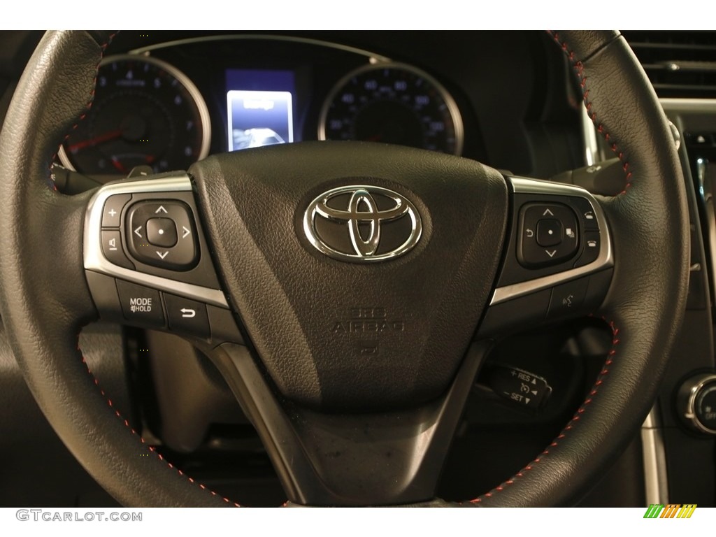 2015 Camry SE - Blizzard Pearl White / Black photo #6