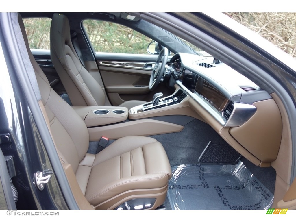 Black/Saddle Brown Interior 2018 Porsche Panamera Turbo Photo #124924376