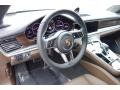 Black/Saddle Brown Steering Wheel Photo for 2018 Porsche Panamera #124924490