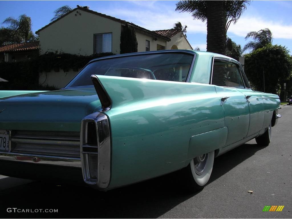 1963 DeVille Hardtop Sedan - Turino Turquoise Metallic / White photo #6