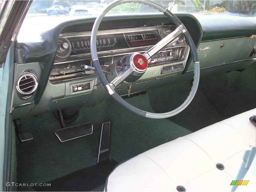 1963 DeVille Hardtop Sedan - Turino Turquoise Metallic / White photo #14