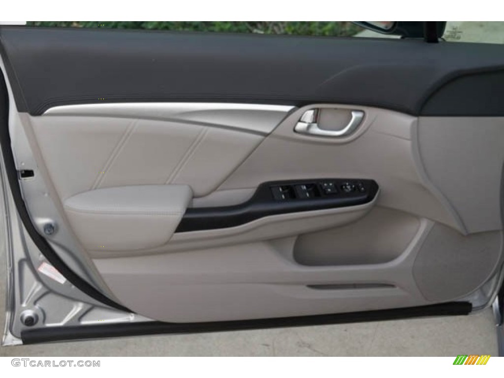 2015 Civic EX-L Sedan - Alabaster Silver Metallic / Black photo #23
