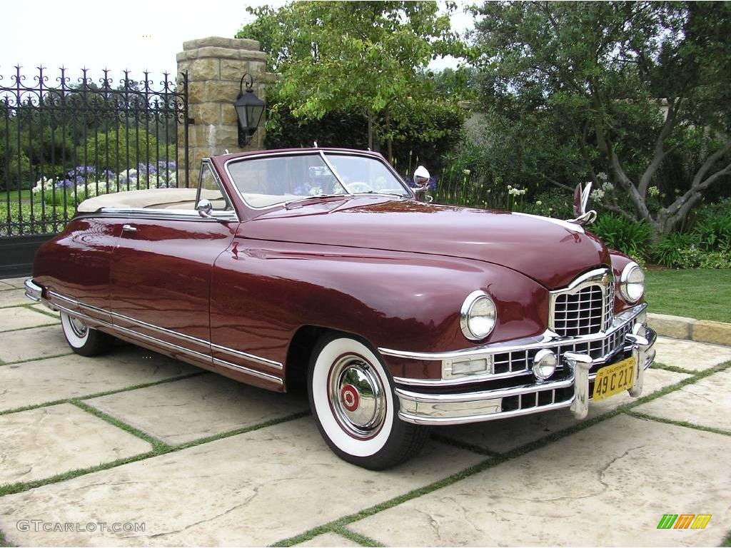 Garnet Red 1948 Packard Custom Eight Victoria Convertible Exterior Photo #12493058