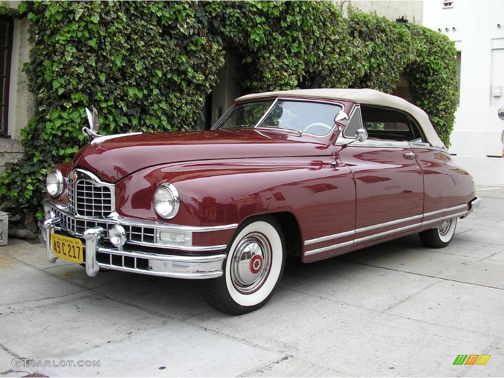 Garnet Red 1948 Packard Custom Eight Victoria Convertible Exterior Photo #12493118
