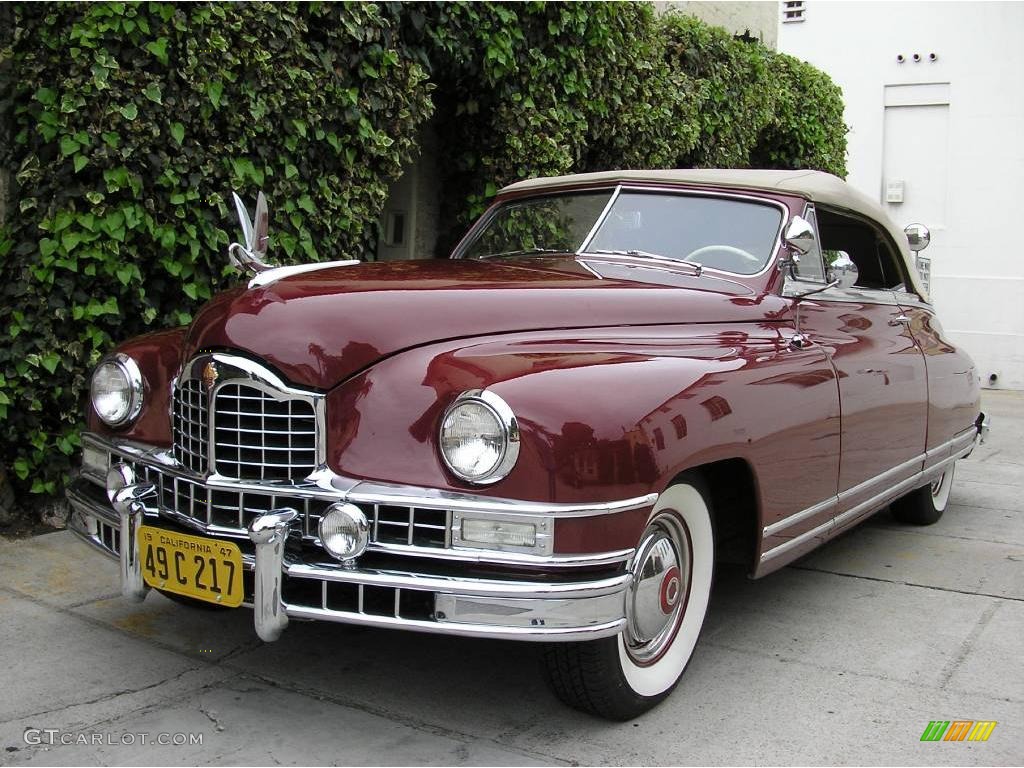 Garnet Red 1948 Packard Custom Eight Victoria Convertible Exterior Photo #12493123
