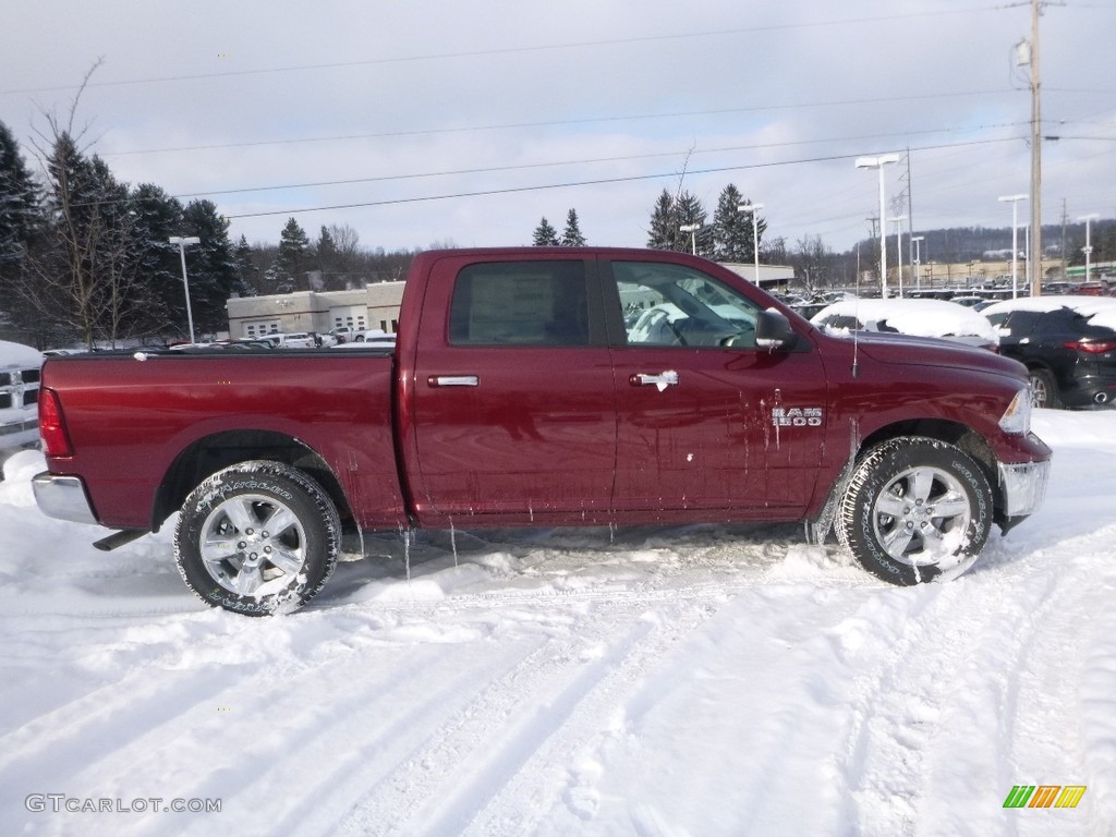 2018 1500 Big Horn Crew Cab 4x4 - Delmonico Red Pearl / Black/Diesel Gray photo #5