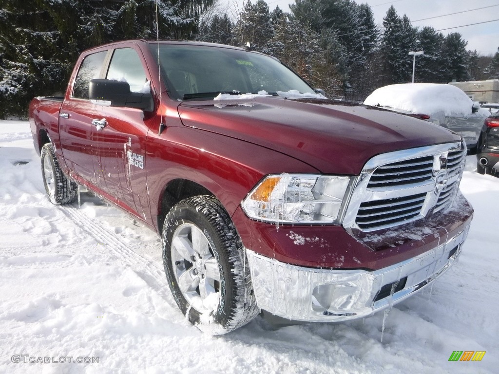 2018 1500 Big Horn Crew Cab 4x4 - Delmonico Red Pearl / Black/Diesel Gray photo #6