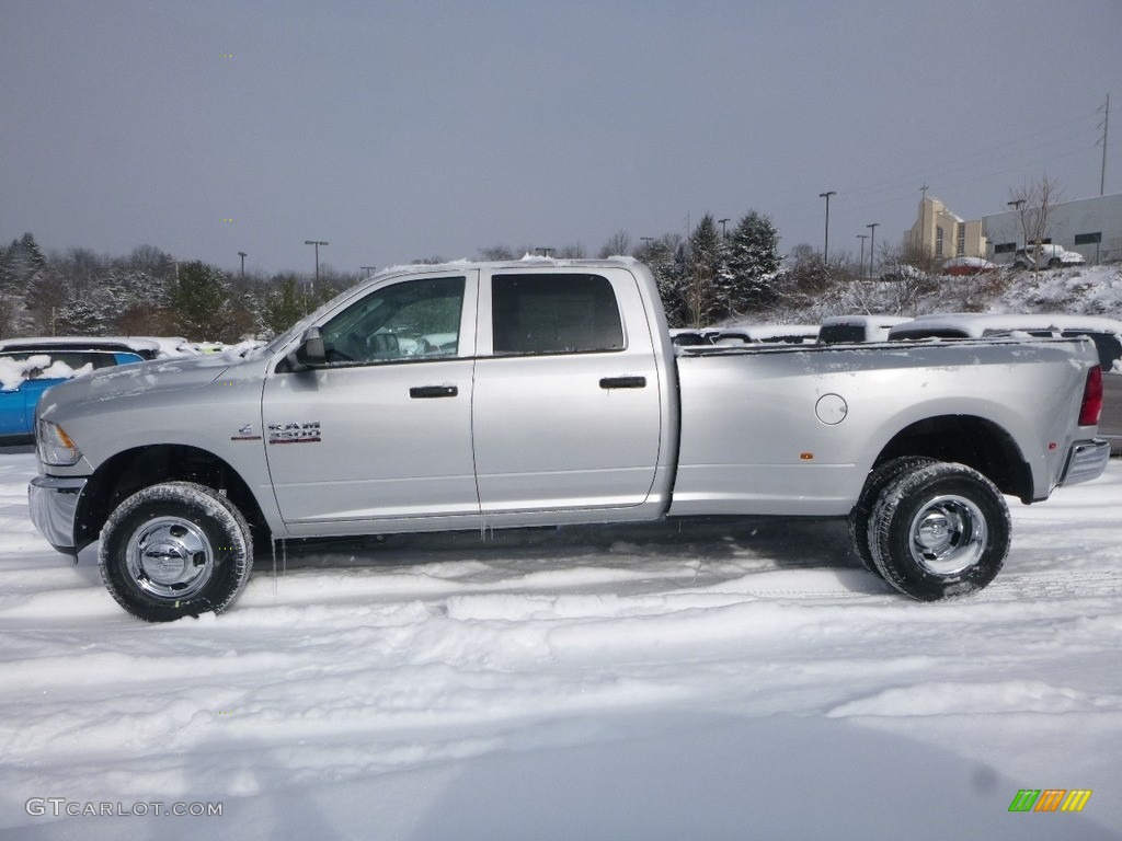 2018 3500 Tradesman Crew Cab 4x4 Dual Rear Wheel - Bright Silver Metallic / Black/Diesel Gray photo #4